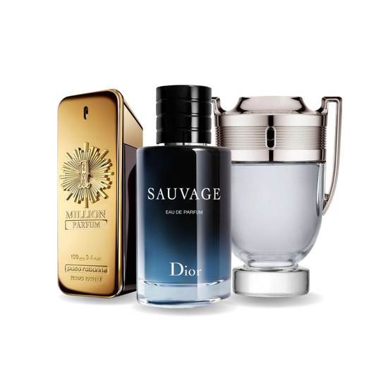 SET MIT 3 PARFÜMS: Paco Rabanne One Million, Dior Sauvage und Paco Rabanne Invictus (Eau de Parfum)